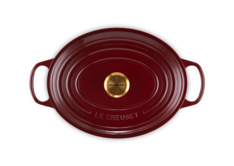 Cocotte Fonte Signature Ovale 6,3 L Rouge Rhône (31 cm)