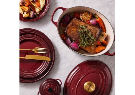Cocotte Fonte Signature Ovale 6,3 L Rouge Rhône (31 cm)