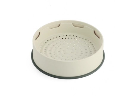 Steamy Stapelbare Siliconen Stoommand 24 cm Creme