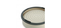 Steamy Stapelbare Siliconen Stoommand 24 cm Creme