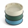 Zie dia Steamy Stapelbare Siliconen Stoommand 24 cm Creme