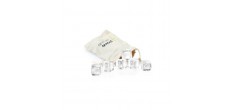 Set 6 Glaçons Réutilisables en Verre + Pochette