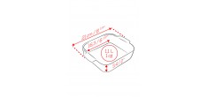 Appolia Vierkante Ovenschaal 21x17 cm Mat Zwart Truffel