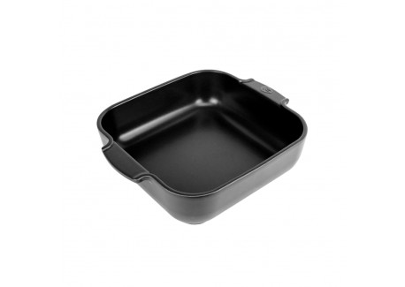 Appolia Plat à Four Carré 28x24 cm Noir Mat Truffe