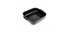 Appolia Plat à Four Carré 28x24 cm Noir Mat Truffe