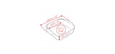 Appolia Vierkante Ovenschaal 28x24 cm Mat Zwart Truffel