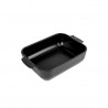 Zie dia Appolia Rechthoekige Ovenschaal 25x17 cm Mat Zwart Truffel