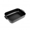 Zie dia Appolia Rechthoekige Ovenschaal 32x22 cm Mat Zwart Truffel
