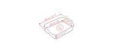 Appolia Plat à Four Rectangulaire 32x22 cm Noir Mat Truffe
