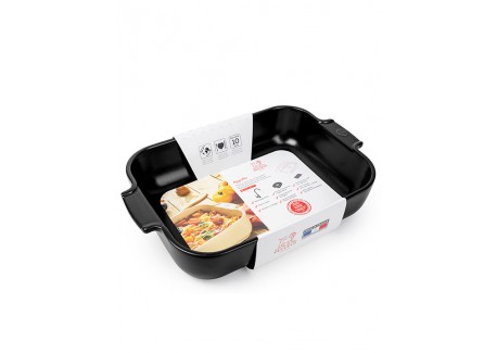 Appolia Rechthoekige Ovenschaal 36x23 cm Mat Zwart Truffel
