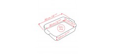 Appolia Rechthoekige Ovenschaal 36x23 cm Mat Zwart Truffel