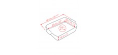 Appolia Plat à Four Rectangulaire 40x27 cm Noir Mat Truffe