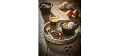 Schaaltje 11 cm Mat Zwart Truffel Set 2 dlg