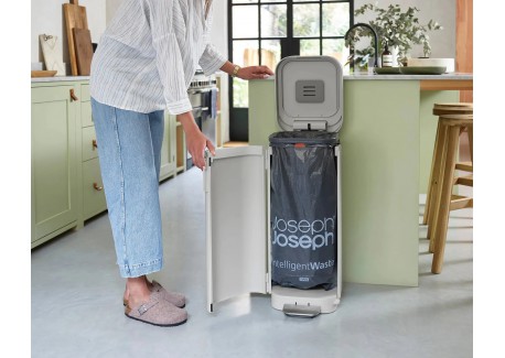 Porta Prullenbak 40 l met Lichtgrijs Pedaal