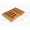 Voir la slide Drawerstore Range Couverts Extensible en Bambou