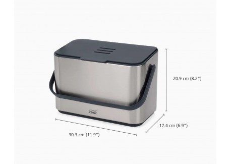 Collect Bac Composteur de Cuisine Inox avec Filtre 4 L