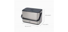 Collect Bac Composteur de Cuisine Inox avec Filtre 4 L