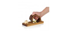 Rocca Keuken Knoflookpers RVS en Houten Plank