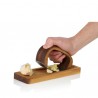 Zie dia Rocca Keuken Knoflookpers RVS en Houten Plank