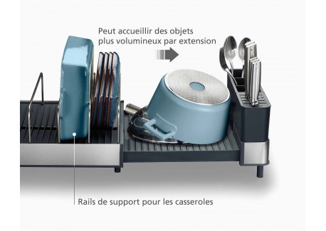 Extend Max Steel Uitschuifbaar Afdruiprek RVS Grote Capaciteit