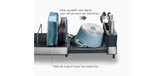 Extend Max Steel Egouttoir à Vaisselle Extensible Inox Grande Capacité