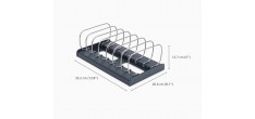 Drawerstore Range Plats 7 Compartiments Gris