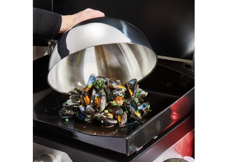 Cloche de Cuisson Inox Thermomètre Plancha Gaz et Electrique