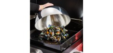 Cloche de Cuisson Inox Thermomètre Plancha Gaz et Electrique