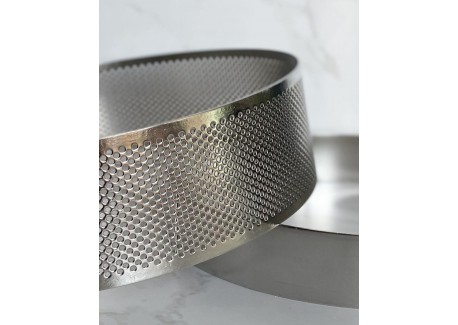 Ju Chamalo Gebakstaartset Geperforeerde Cirkel 16 cm + RVS Uitsteker C