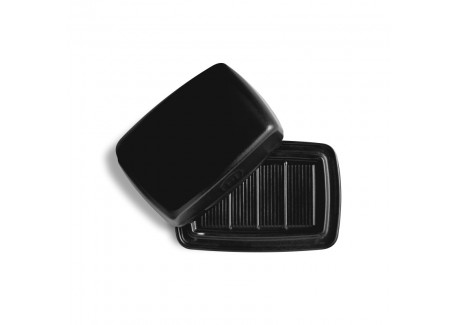 Beurrier Céramique Noir Mat Truffe 11,5x17 cm (250 g de Beurre)