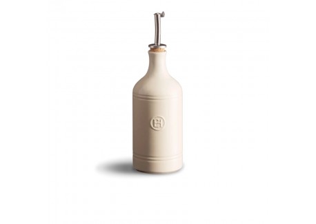 Huilier Céramique avec Bec Verseur 0,45 L Argile Blanc Cassé