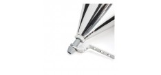 Kwik Entonnoir Doseur à Piston 0,8L en Inox avec Poignée et Pied
