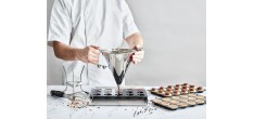 Kwik Zuiger-meettrechter 0,8L RVS met handvat en voet