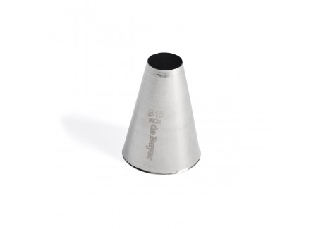 RVS Rond Spuitmondje 15 mm