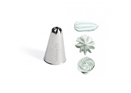 Douille Pâtisserie Rosette 9 mm Inox