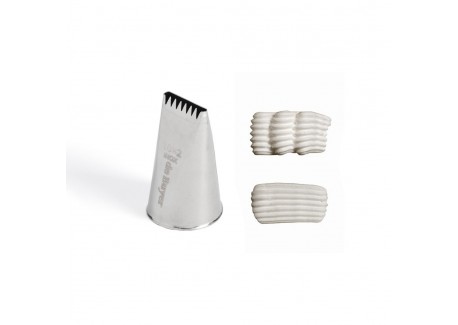 Douille Pâtisserie Ruban Etoilé 16 mm Inox
