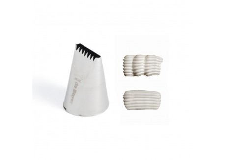 Douille Pâtisserie Ruban Etoilé 20 mm Inox