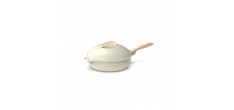 Fabuleuse Koekenpan met Antiaanbaklaag 24 cm Wit Meringue 3,4L