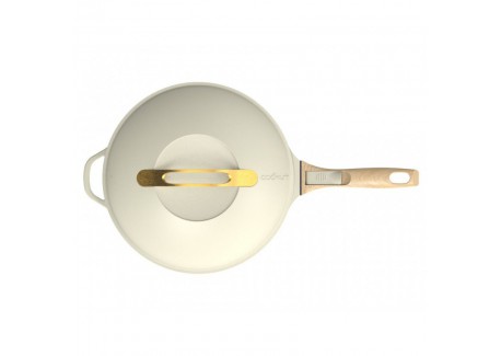 Fabuleuse Poêle Anti-Adhésive 8 en 1 24 cm Blanc Meringue 3,4L