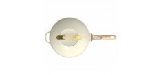 Fabuleuse Poêle Anti-Adhésive 8 en 1 24 cm Blanc Meringue 3,4L