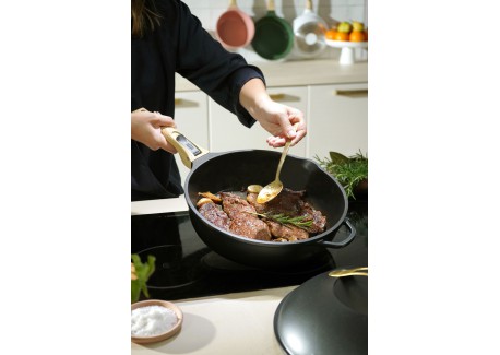 Fabuleuse Poêle Anti-Adhésive 8 en1 24 cm Noir Météore 3,4L