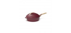Fabuleuse Poêle Anti-Adhésive 8 en1 24 cm Bordeaux Rubis 3,4L