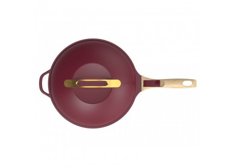 Fabuleuse Poêle Anti-Adhésive 8 en1 24 cm Bordeaux Rubis 3,4L