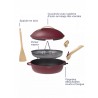 Zie dia Fabuleuse Koekenpan met Antiaanbaklaag 24 cm Bordeaux Rubis 3,4L