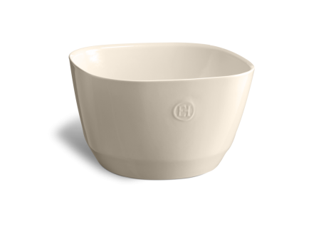 Vierkante keramische slakom L 5,5L 26x16 cm Argile Gebroken Wit
