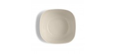 Vierkante keramische slakom M 3,5L 22x14 cm Argile Gebroken Wit