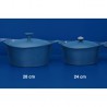 Zie dia Incroyable Antikleef Braadpan 24 cm Blauwe Bosbes 4,5 l