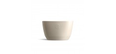 Vierkante keramische slakom S 2L 19x12 cm Argile Gebroken Wit
