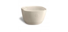 Vierkante keramische slakom S 2L 19x12 cm Argile Gebroken Wit