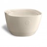 Zie dia Vierkante keramische slakom S 2L 19x12 cm Argile Gebroken Wit